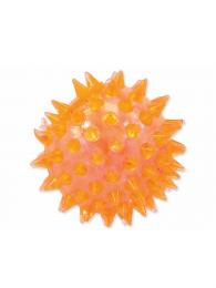 Dog Fantasy Hračka míček pískací oranžový 6 cm