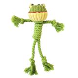 Happy Pet Hračka lano Buddy Frog zelená 30x20x9 cm