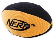 NERF Dog Hračka guma+nylon rugby míč pískací+šustící 17,8 cm