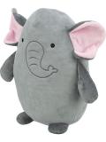 Trixie Plyšový slon s paměťovým efektem šedý 27 cm