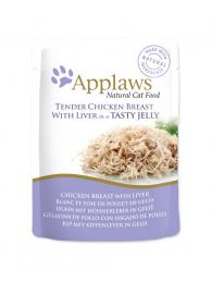 Applaws kapsička cat pouch chicken with liver in jelly 70 g