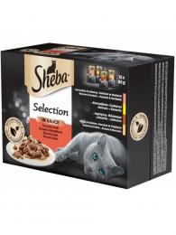 Sheba Selection multipack 10+2 šťavnatý výběr ve šťávě 12x85 g