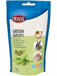 Trixie PEA DROPS hráškové dropsy pamlsek pro hlodavce 75 g