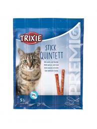 Trixie Premio Stick Quintett tyčinky losos/pstruh 5x5 g