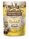 Carnilove Cat Pouch Kitten Rabbit enriched with Marigold 85 g