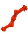 Dog Fantasy Hračka uzel 2 knoty pískací oranžový 22 cm
