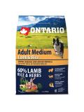 Ontario Adult Medium Lamb & Rice 2,25 kg