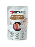 Ontario Cat kapsička Tuna and Salmon in Broth 80 g