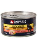 Ontario konzerva Chicken Pieces+Gizzard 200 g