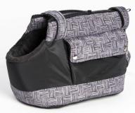 Transportní taška textil Zara šedo-černá 40 cm